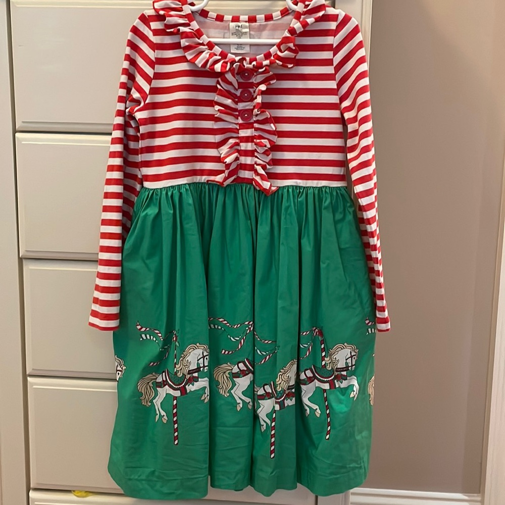 Eleanor Rose Christmas Carousel dress size 8